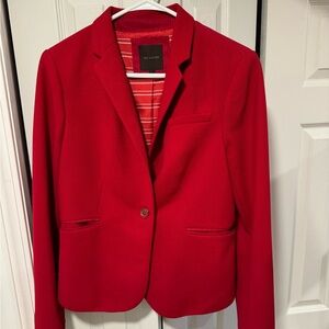 The Limited red blazer, textured, size L